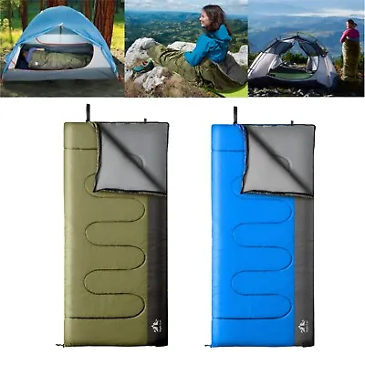 Ultralight Sleeping Bag Outdoor Camping Hiking Thermal Winter Single Blue New • $59.98
