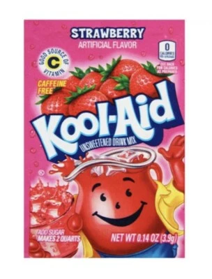 £1.99 • Buy Kool Aid Sachet Strawberry Makes 2L UK Seller