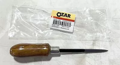 OZAR 4  Triangular Machinist Scraper With Wooden Handle • $7.99