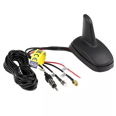 Replacement Roof Car Radio Aerial Fin Shark Fm Mast Mount 12V 2M 536500 • £34.99