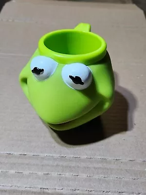 Vintage Jim Henson KERMIT THE FROG Muppet Babies Kids Cup Mug Applause 3D • $19.99