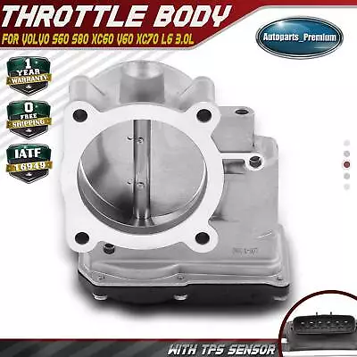 Throttle Body W/ TPS For Volvo S60 11-15 S80 08-15 XC60 10-16 V60 XC70 L6 3.0L • $92.99