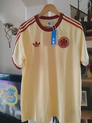 Adidas Originals Colombia Football Shirt Adicolor  T-Shirt Large BNWT • £70