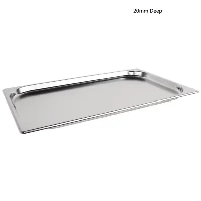 £9.99 • Buy Bain Marie Gastronorm Pan 1/1 Food Container 20mm,40mm,65mm,100mm,150mm,200mm