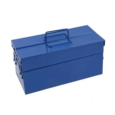 Metal Toolbox Portable 2-layer Cantilever Steel Tool Box Tool Storage Organ O4C9 • $42.65