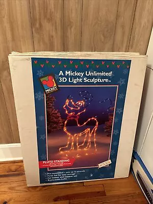 Vintage Mickey Unlimited Pluto Standing Mr Christmas 3D Light Structure New • $89.99