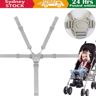 $14.94 • Buy 5Point Safety Baby Kids Harness Stroller High Chair Strap Belt Car Pram SALE Au