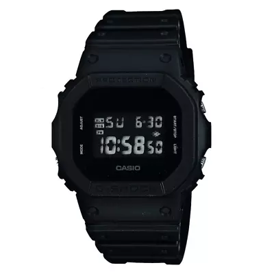 G-Shock DW-5600BB-1ER Men's Square Dial Black Resin Strap Watch • £42.99