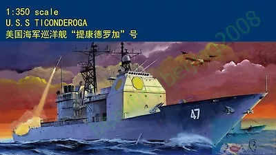 MiniHobby 1/350 80701 USS Cruiser Ticonderoga Assembly Model Kit ▲ ▲ • $22.49