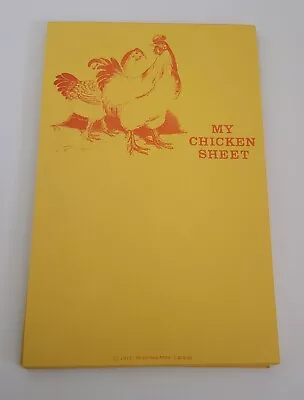 Vintage 1977 Note Pad  My Chicken Sheet  8.5 X 5.5  • $12.99