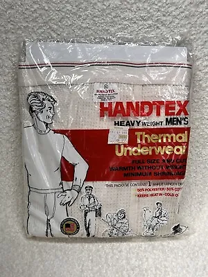 Hantex Vintage Mens Thermal Long Johns Underwear NOS Drawers Sz XL 42-44 NOS • $19.99