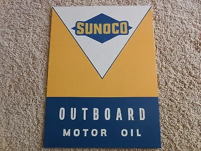 Sunoco Outboard Motor Oil Replica Sign Advertising Vintage Gas Service Station • $15