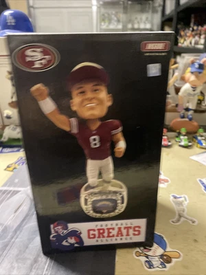 $140 • Buy SF 49ers Steve Young SB Champions Ring Base Bobblehead NIB 8 