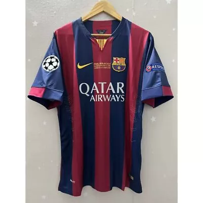 Messi #10 Barcelona 2015  Retro Champions League Final Kit Jersey • $65