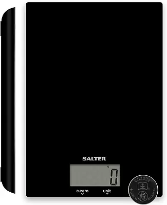 Salter 1170 BKDR Electronic Kitchen Scale - 5Kg Capacity Digital Weighing Scale • £19.85