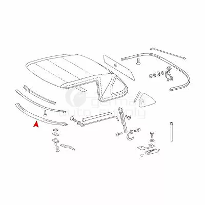 URO Convertible Top Seal Front 1077790022 For Mercedes-Benz MB • $36.39