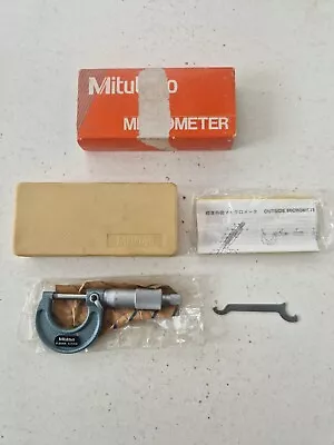 Mitutoyo Micrometer (103 - 137) 0-25mm Range 0.01mm Graduation Good Condition • £39.95