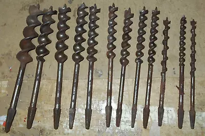 Vintage 12 Piece Set Russell Jennings Stanley Auger Drill Brace Bits • $40