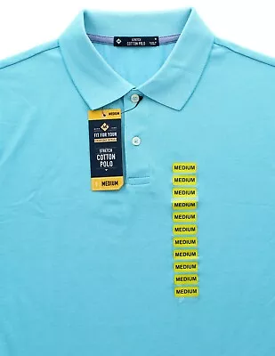 Member's Mark Men's Polo Shirt Stretch Cotton Blend Cuffed Short Sleeves • $10.99