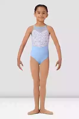 Mirella Dance By Bloch Girls Halter Neck Leotard Blue Size Age 8 To 10 Years • £15.99