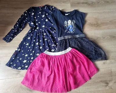 Girls Clothing Bundle 5-6 Years 3 Items Oh Baby London Frozen 2 Tu... • £2.99