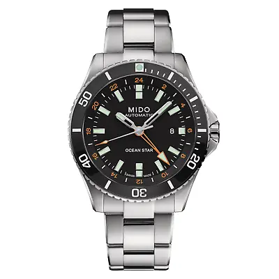 Mido Ocean Star GMT Automatic Black Dial Men's Diver Watch M0266291105101 • $749.95
