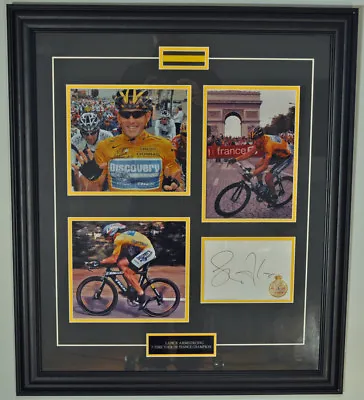 £655.40 • Buy Lance Armstrong - Autographed - Signed Tour De France Photo Montage Frame