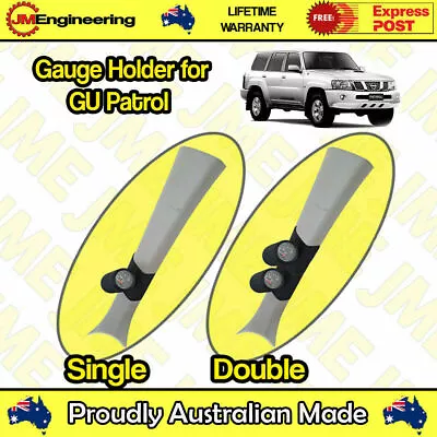 Gauge Holder For Nissan GU Patrol Pillar Gauge Pod CLIP ON 52mm 60mm • $70