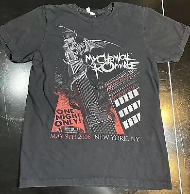 My Chemical Romance One Night Only New York 2008 T Shirt Vtg MCR Pacific Small • $9.99