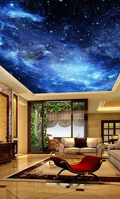 Galaxy Stars Night Sky Ceiling Wall Mural Wall Paper Decal Wall Art Print • $430.58