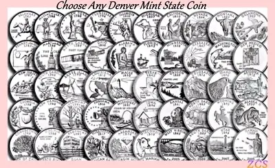 1999 - 2008 D Choose Any State Hood Quarters From U.S. Denver Mint Coin Rolls • $1.85