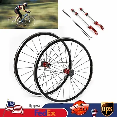 Road Bike Wheels 700C Front&Rear Clincher Rim Brake 7/8/9/10/11 Speed Bike Wheel • $111.16