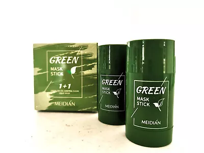 Green Tea Deep Cleanse Clay Mask Stick 2 Pack - Blackhead Remover & Moisturising • £5.39