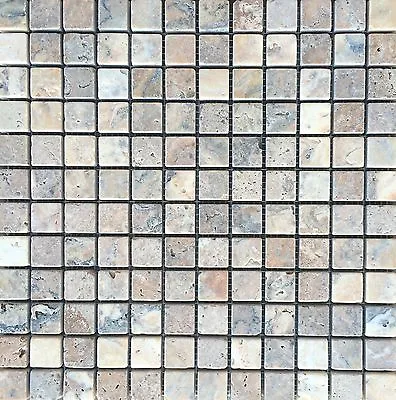 Antique Onyx 1 X1  Honed Filled Mosaic Backsplash Wall Floor Tile • $17.99