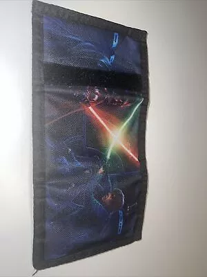 Star Wars Tri-fold Wallet With  Hook And Loop  Fasteners And Zipper Coin Pouch • $7.49