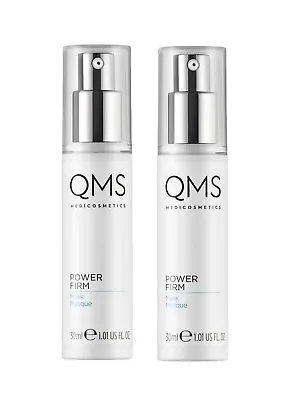 2 X QMS Medicosmetics POWER FIRM Firming & Restorative Face Mask For Fine Lines • £20