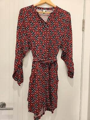 $18 • Buy COUNTRY ROAD | LONG SLEEVE JUMPSUIT WITH TIE WAIST BELT & POCKETS | Size 12