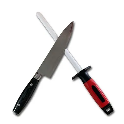 £13.99 • Buy 10 Inch Ceramic Sharpening Bar Sharpener Honing Rod For Kitchen Knife Scissors