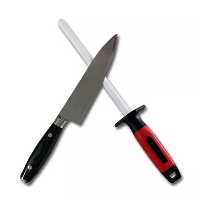 £13.99 • Buy 10 Inch Ceramic Sharpening Bar Sharpener Honing Rod For Kitchen Knife Scissors