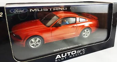 AutoArt 13052 Ford Mustang GT 2005 (Red Fire)  Lighting Lamps SLOT Car 1:32  New • $39.99