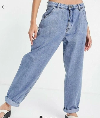 $27.95 • Buy Pull&Bear Pull And Bear Slouchy Blue Jeans Size XL Size 42 / UK 14 New With Tags