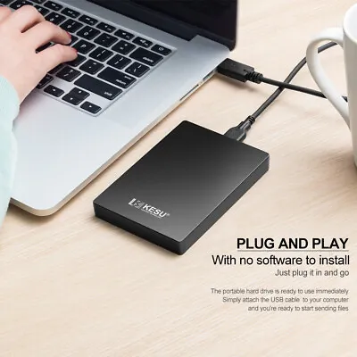 Portable External Hard Drive Disk USB3.0 For PC Laptop Xbox Ps4 Game Storage HDD • £40.99