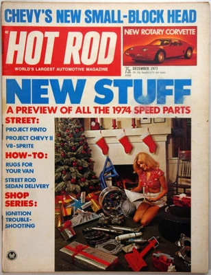 $6 • Buy Hot Rod December 1973 Car Magazine Chevy Small Block Ford V8 Sprite Pinto