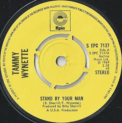 £3.75 • Buy Tammy Wynette – Stand By Your Man - Vinyl Record 45 RP ( V18-7 )