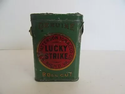 Vintage Lucky Strike R. A. Patterson Tobacco Co Roll Cut Tin (Empty) • $39.95