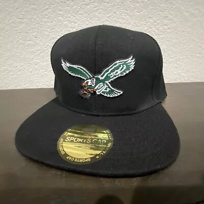 $22 • Buy Retro Philadelphia Eagles Logo Black Snapback Hat Cap New Nfc Super Bowl 🦅🏈