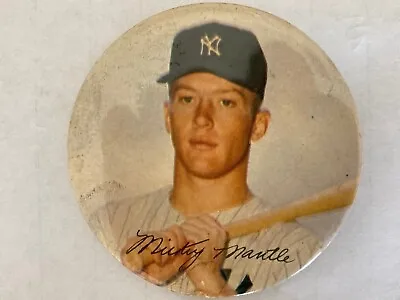 Mickey Mantle 1954 4-color Pin Button • $175