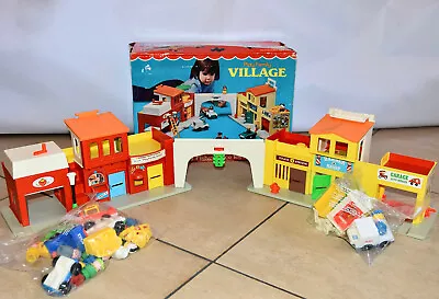  NEW  Vintage 997 FISHER-PRICE Little People PLAY FAMILY VILLAGE Open Box 1973 • $275