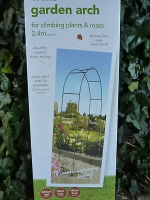 £14.25 • Buy Green Garden Arch-Climbing Plant Arch 240cmx140cm Metal Frame(FF) =Free-UK-Post