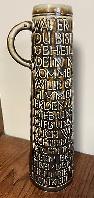 German Reinhold Merkelbach Ceramic Stein The Lord's Prayer • $44